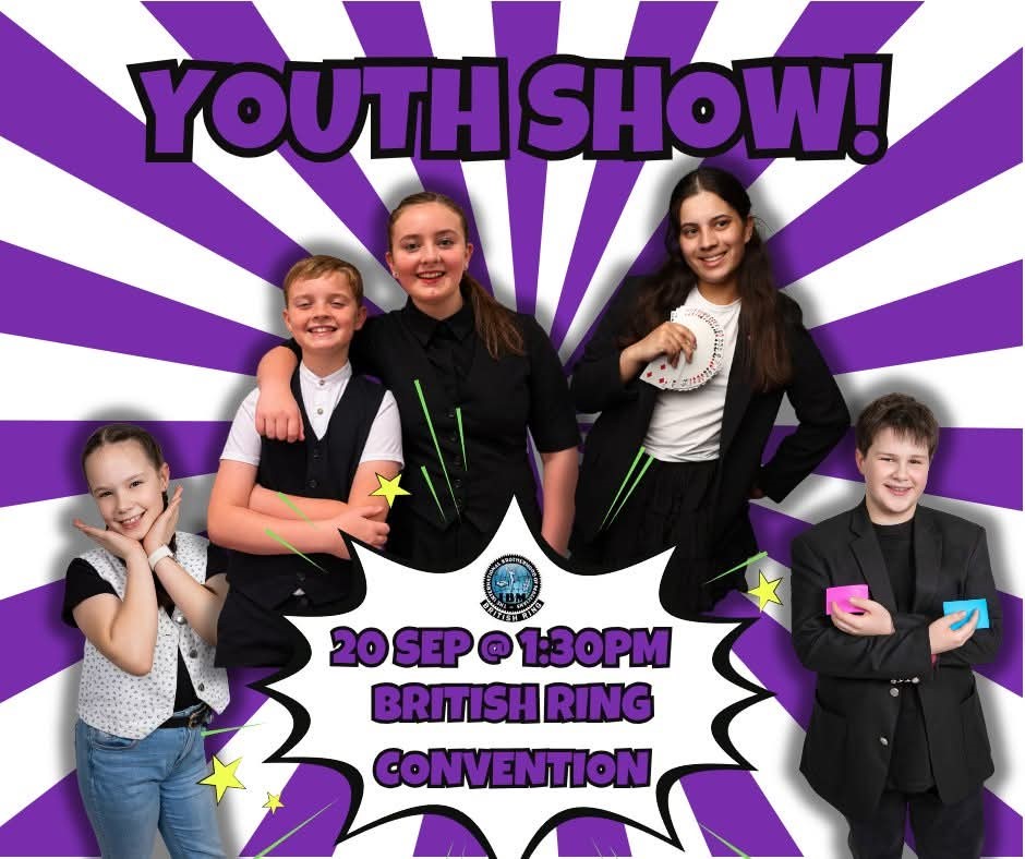 Youth Show, 20 September at 1:30pm, British Ring Convention, featuring Lena Poole, Thea Petty, Emma Williams, Ryland Petty and Harry Williams
